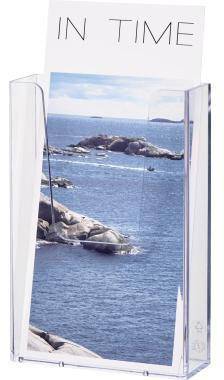 helit Wandprospekthalter H2350002 1/3 A4 1Fach PS transparent