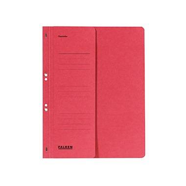 Falken Ösenhefter 80003841 DIN A4 halber Deckel Behördenheftung rot
