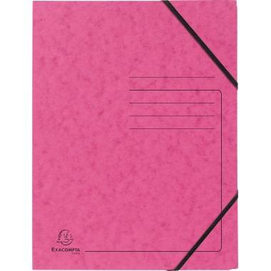Exacompta Eckspanner 555420E DIN A4 Karton rosa