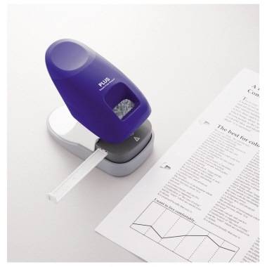 PLUS Japan Heftgerät 31260 klammerlos blau