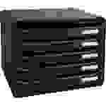 Exacompta Schubladenbox BIG-BOX PLUS 308714D quer 5Schübe schwarz