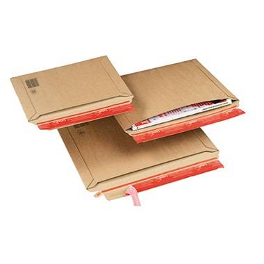 ColomPac Wellpappversandtasche 400x285x50 braun Querbefüllung