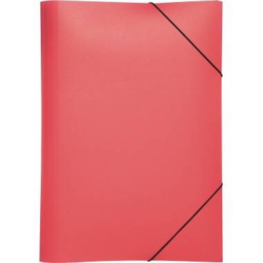 PAGNA Gummizugmappe 21613-03 DIN A4 PP 3Klappen rot