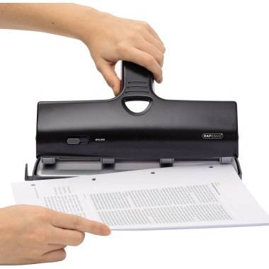 RAPESCO Doppellocher ALU-40 1293 40Blatt 4fach-Lochung schwarz