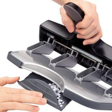 RAPESCO Doppellocher ALU-40 1293 40Blatt 4fach-Lochung schwarz