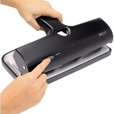 RAPESCO Doppellocher ALU-40 1293 40Blatt 4fach-Lochung schwarz