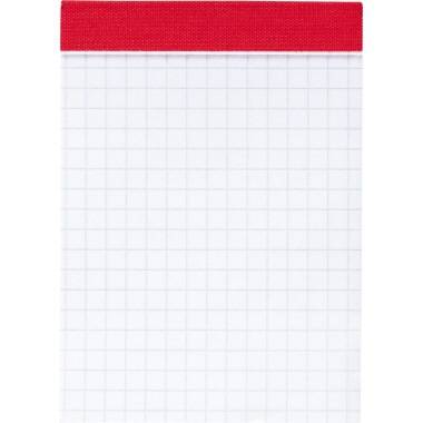 BRUNNEN Notizblock 1055132 DIN A7 kariert perforiert weiß 50Bl