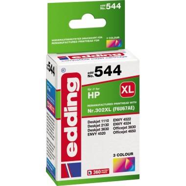 edding Tintenpatrone 18-544 wie HP 302XL F6U67AE colour