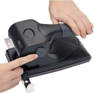 RAPESCO Locher ALU-65 1015 65Blatt Anschlagschiene schwarz