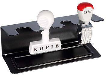 WEDO Stempelträger 640401 4fach gerade Metall schwarz