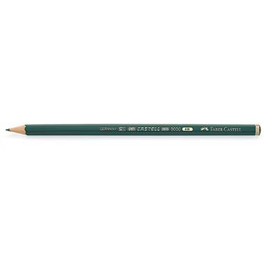 Faber-Castell Bleistift CASTELL 9000 119004 4B dunkelgrün