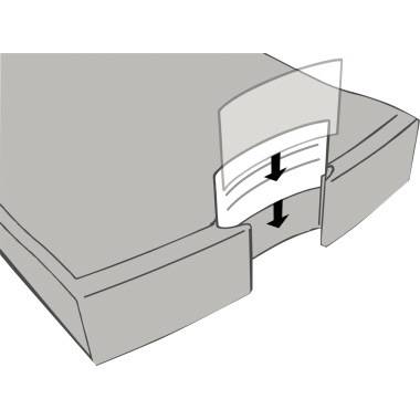HAN Schubladenbox IMPULS 1012-13 DIN A4/C4 4Fächer geschl. sw