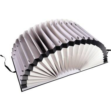 Exacompta Fächermappe 61650B 1-31 DIN A4 schwarz