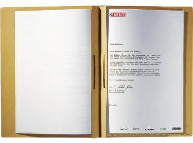 Leitz Pendelhefter 21870000 DIN A4 Combi-Zweifalz naturbraun