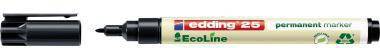 edding Permanentmarker EcoLine 4-25001 1mm Rundspitze schwarz