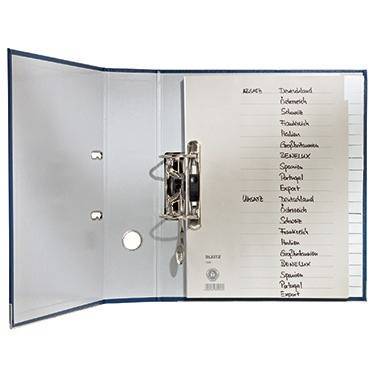 Leitz Register 12000085 A-Z DIN A4 24x21cm 20teilig Papier grau