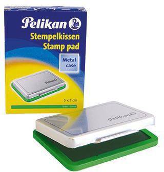 Pelikan Stempelkissen 331199 Gr.3 5x7cm Metallic-Gehäuse grün