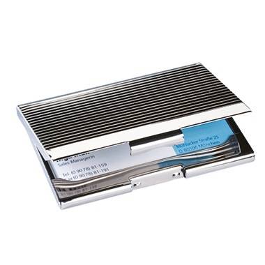 Sigel Visitenkartenetui VZ130 max. 20Karten Metall silber