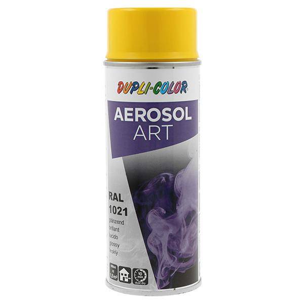 Buntlackspray AEROSOL Art rapsgelb glänzend RAL 1021 400ml Spraydose 6 Dosen