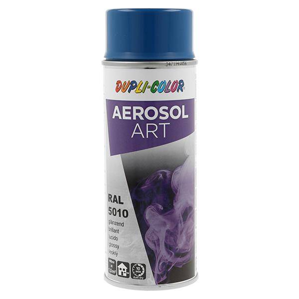 Buntlackspray AEROSOL Art enzianblau glänzend RAL 5010 400ml Spraydose 6 Dosen
