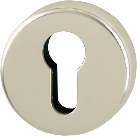 Schlüsselrosetten-Paar 42KVS Alu.F2 Schildst.9mm PZ rd.HOPPE