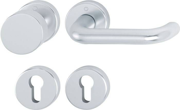 Rosettengrt.Paris 58/42KV/42KVS/138L Alu.F1 rd.PZ DIN L/R fl.D/K HOPPE