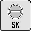 Kurzschildpaar 202KP/AP Alu.F1 SK/OL HOPPE