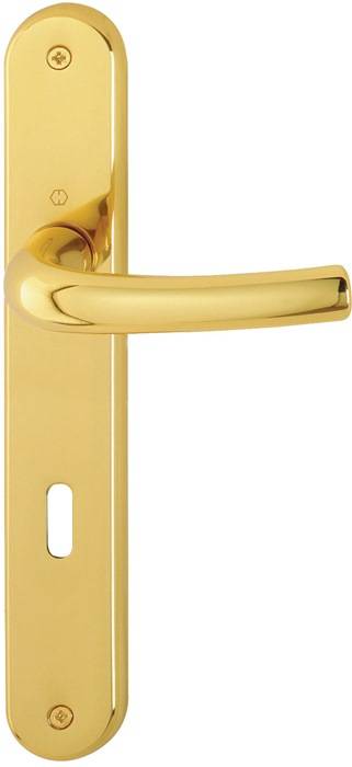 Langschildgarnitur Tôkyô M1710RH/265 MS F71 OB 72mm DIN L/R HOPPE