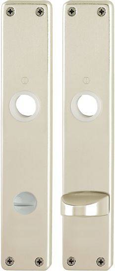 Langschildpaar 202SP F2/neusilberfarbig F2 SK/OL 78mm HOPPE