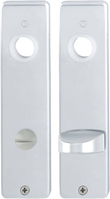 Kurzschildpaar 202KP/AP Alu.F1 SK/OL HOPPE