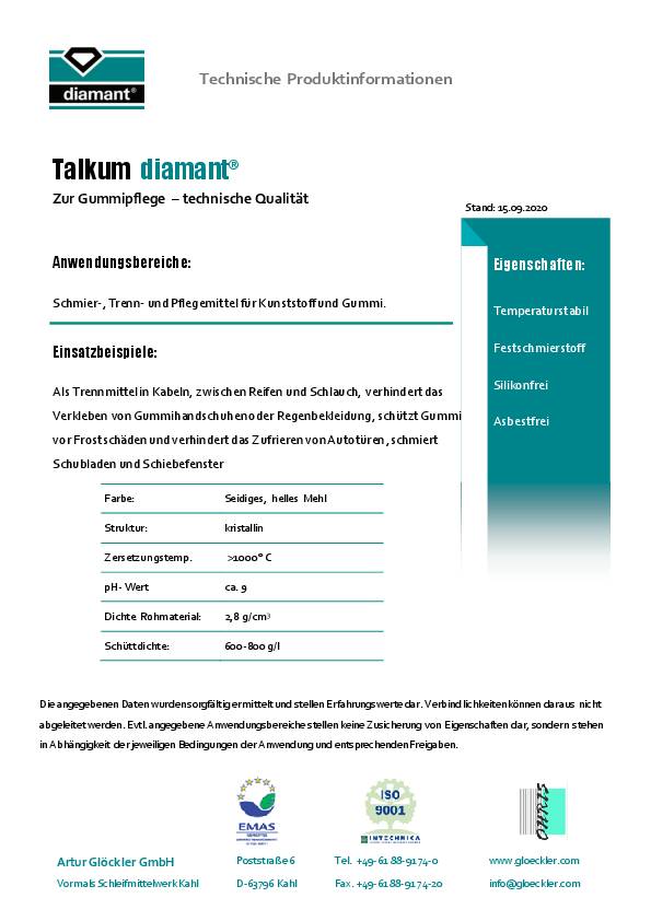 Talkum 450g Streudose DIAMANT 12 Dosen