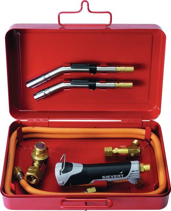 Hart-/Weichlötgarnitur Promatic 1000 im Stahlbl.-Koffer 6-tlg.Propan SIEVERT