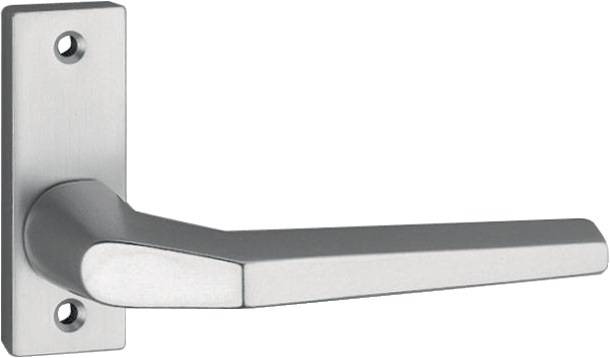 Profiltürdrückerlochteil 1390/0800 Alu.F1 ktg.8mm gekr.EDI