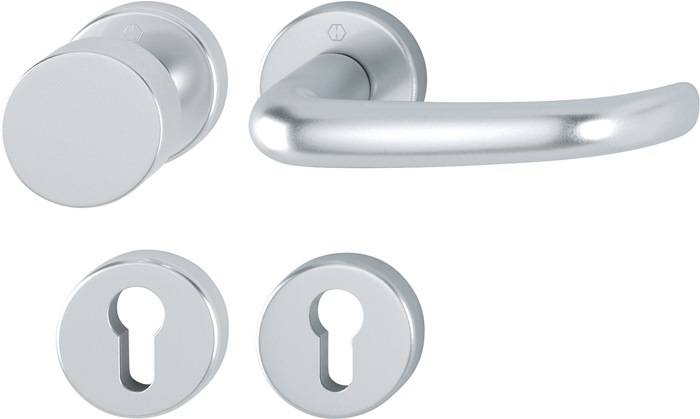 Rosettengrt.San Fran.58/42KV/42KVS/1301 Alu.F1 rd.PZ DIN L/R fl.D/K HOPPE