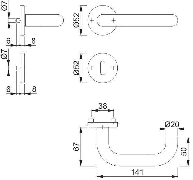 Rosettengrt.Paris E138Z/42KV/42KVS VA F69 rd.OB DIN L/R D/D HOPPE