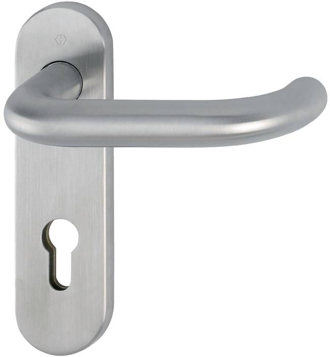 Kurzschildgarnitur Paris E138/353KH VA F69 PZ rd Drückergrt.HOPPE