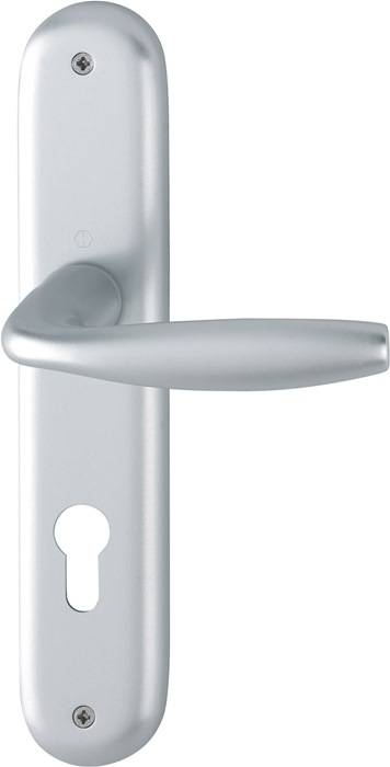 Langschildgarnitur NY 1810/273P Alu.F1 PZ 72mm DIN L/R HOPPE