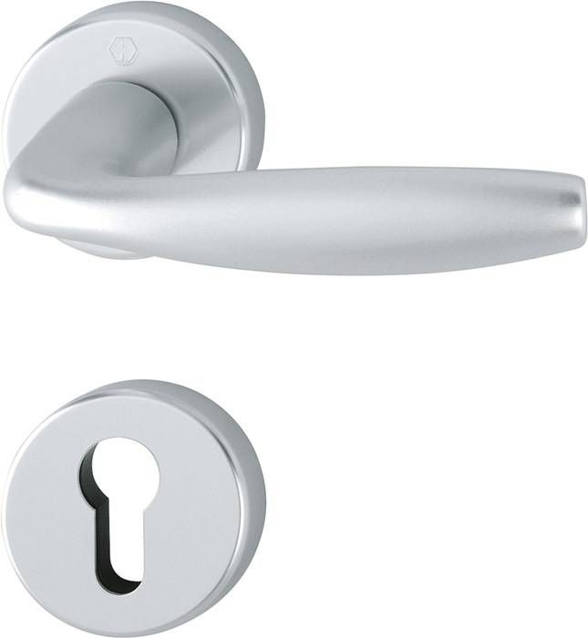 Rosettengrt.NY 1810/42KV/42KVS Alu.F1 rd.PZ DIN L/R D/D HOPPE