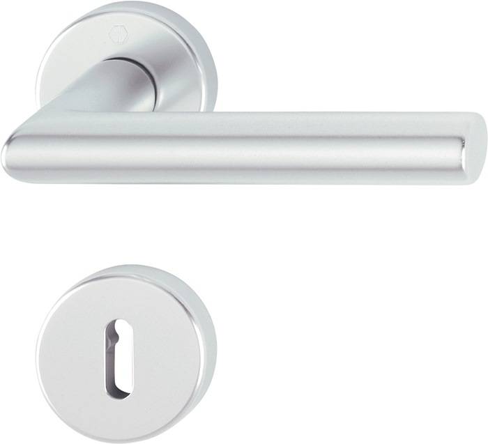 Rosettengrt.Ams.1400/42KV/42KVS Alu.F1 rd.OB DIN L/R D/D HOPPE