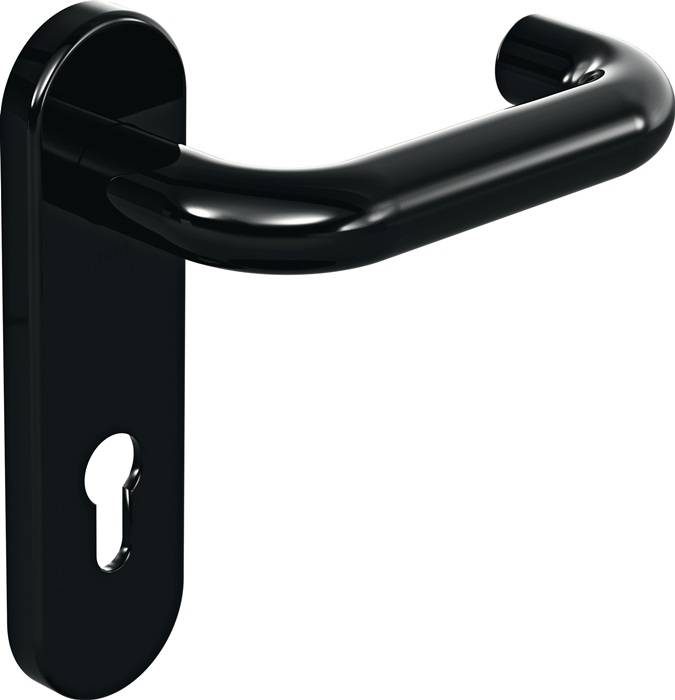 Kurzschildgarnitur 111R01.110 90 Ku.90 PZ rd Drückergrt.HEWI