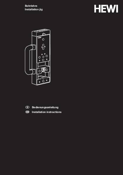 Bohrlehre BL305.6.10U Mont. v. Rosetten u. Schildern HEWI