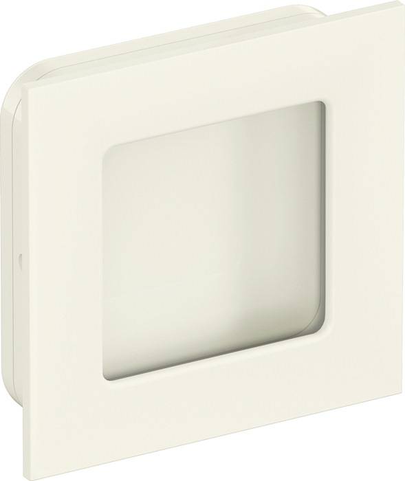 Schiebetürmuschel 544.60 PA 99 reinweiß glänzend quad.f.HLT L.60mm B.60mm HEWI