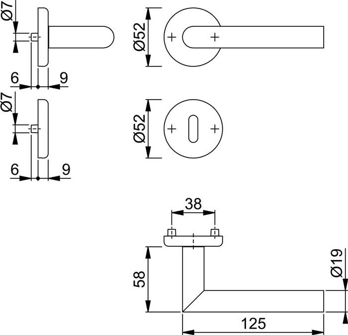 Rosettengrt.Utrecht E1444Z/17KV/17KVS VA F69 rd.OB DIN L/R D/D HOPPE