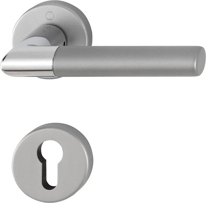 Rosettengrt.Lecce 1405/42KV/42KVS Alu.F49/F9-2 rd.PZ DIN L/R D/D HOPPE