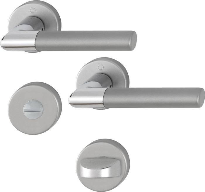 Rosettengrt.Lecce 1405/42KV/42KVS Alu.F49/F9-2 rd.SK/OL DIN L/R D/D HOPPE