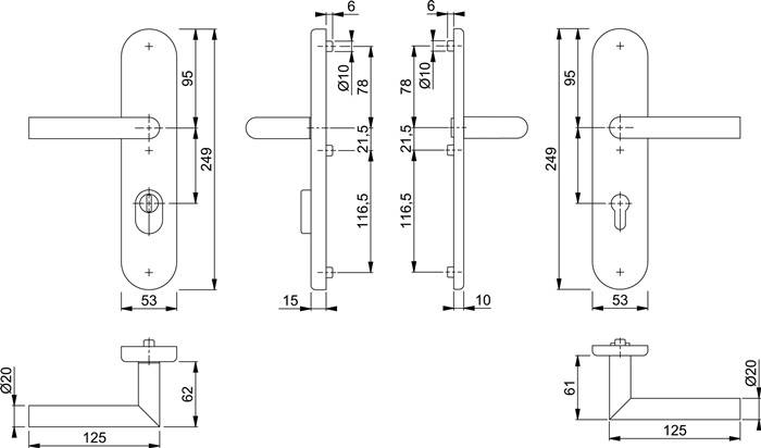 FS-Schutzgrt.Ams.FS-E1400F/3332ZA/33310 VA F69 D/D TS 42-47mm PZ rd
