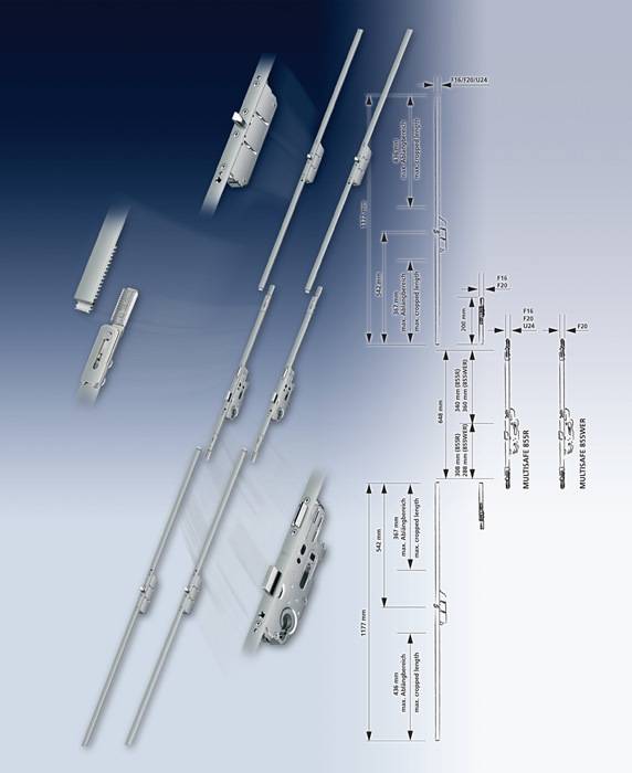 Anschlußstulp Multisafe MA F-St.24mm L.1177mm VA FUHR