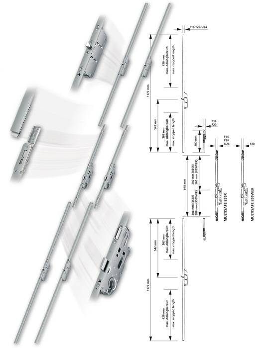 Anschlußstulp Multisafe MA U-St.24mm L.1177mm FUHR