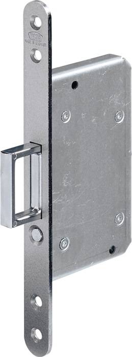 Schiebetür-Einsteckschl.0393 STA silber rd 20/55mm m.Springg.u.Auslösek.BKS