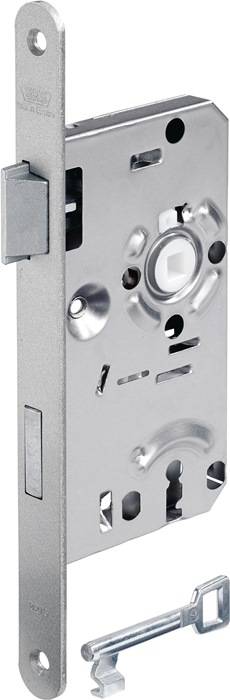 ZT-Einsteckschl.0215 BB 20/ 55/72/8mm DIN L silber rd Kl 1 Zinkdruckgruss BKS